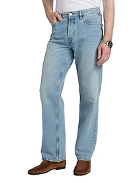 Relaxed Straight-Leg Jeans
