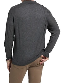 Superfine Wool-Cashmere Polo Sweater