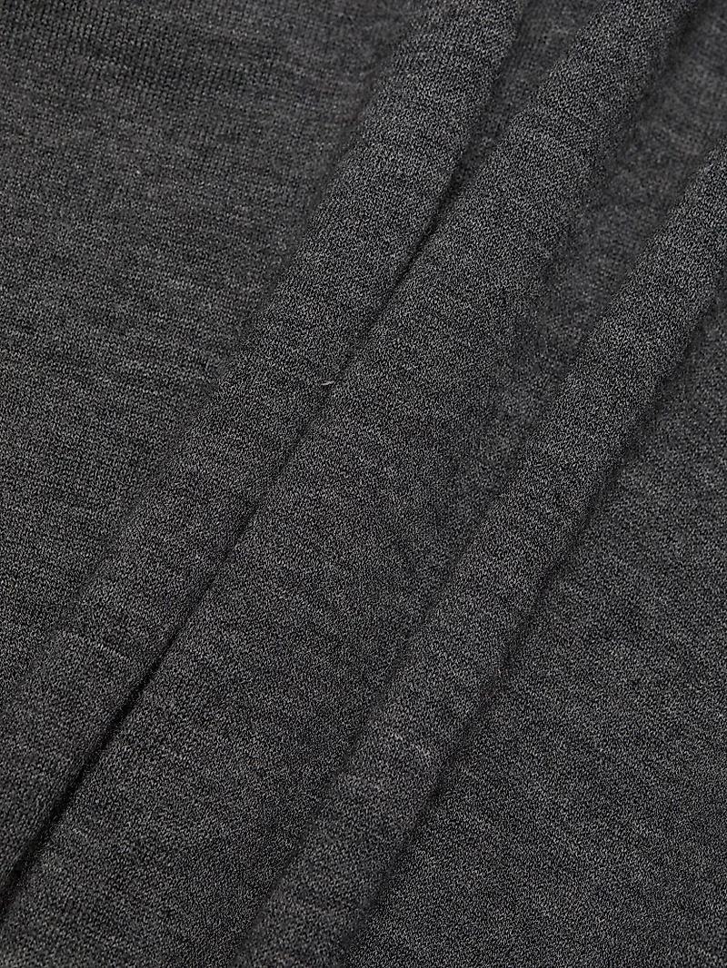 Superfine Wool-Cashmere Polo Sweater