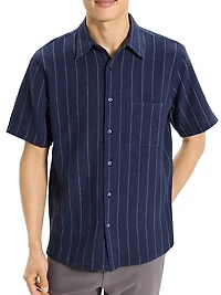 Noll Pinstripe Cotton-Blend Shirt