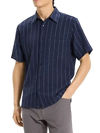 Noll Pinstripe Cotton-Blend Shirt