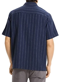 Noll Pinstripe Cotton-Blend Shirt