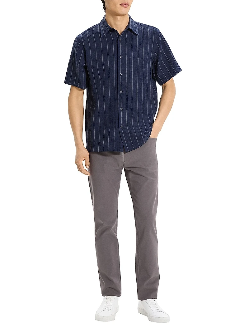 Noll Pinstripe Cotton-Blend Shirt