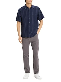 Noll Pinstripe Cotton-Blend Shirt