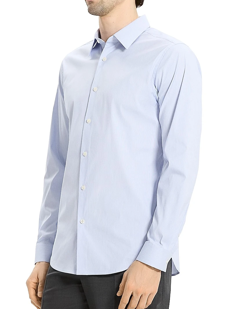 Sylvain Stripe Cotton-Blend Shirt