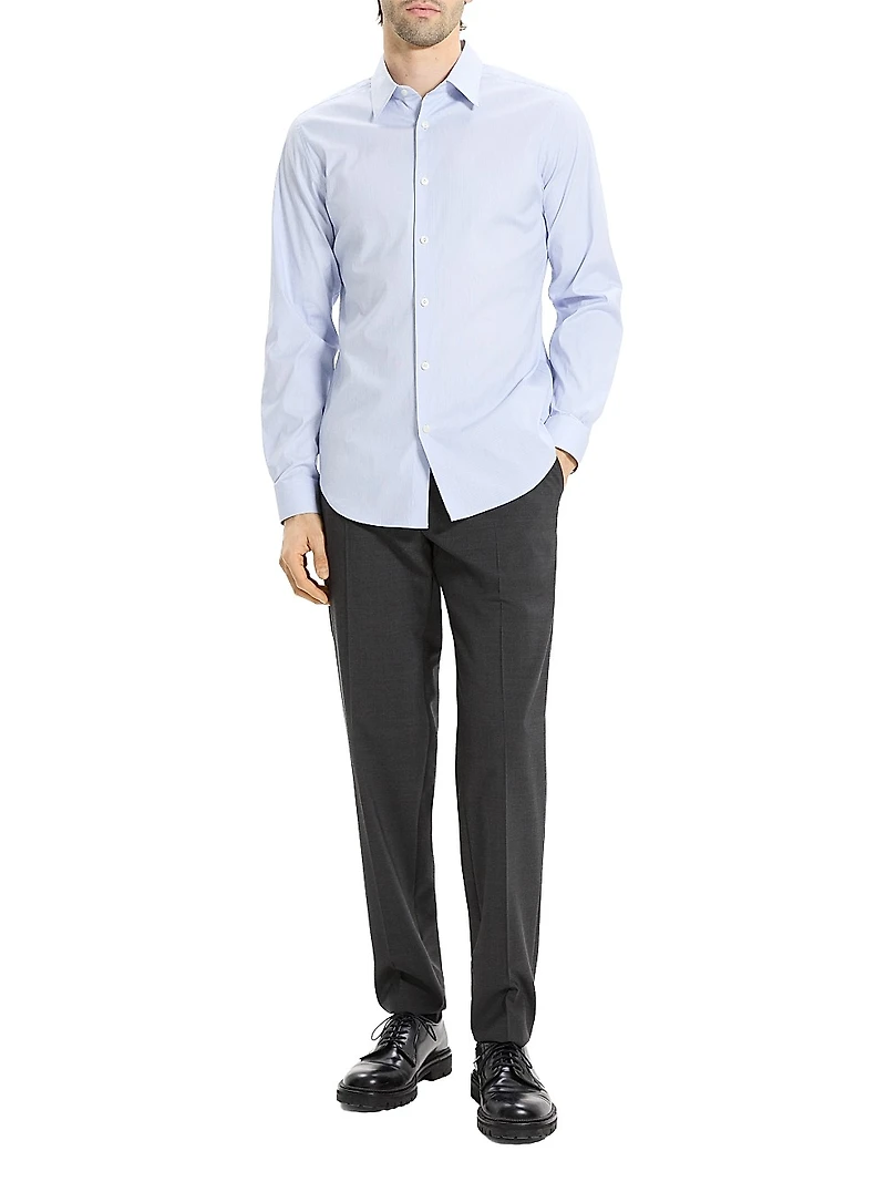 Sylvain Stripe Cotton-Blend Shirt