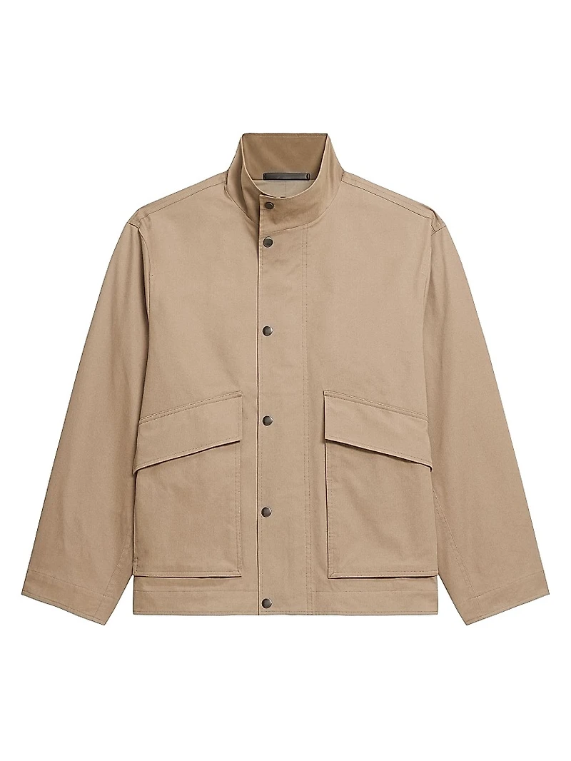 Cotton-Blend Utility Jacket