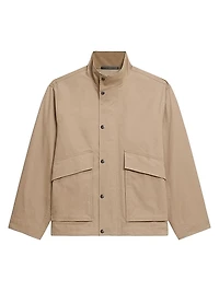 Cotton-Blend Utility Jacket