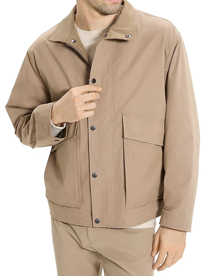 Cotton-Blend Utility Jacket