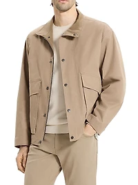 Cotton-Blend Utility Jacket