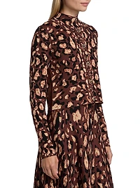 Renada Printed Fitted Cardigan