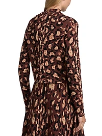 Renada Printed Fitted Cardigan