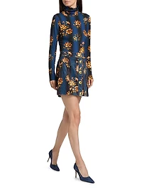 Juniper Floral Corduroy A-Line Miniskirt