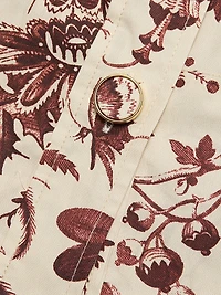 Villena Toile Cotton Poplin Mini-Shirtdress