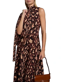 Brice Printed A-Line Midi-Dress