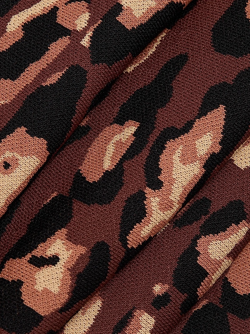 Brice Printed A-Line Midi-Dress