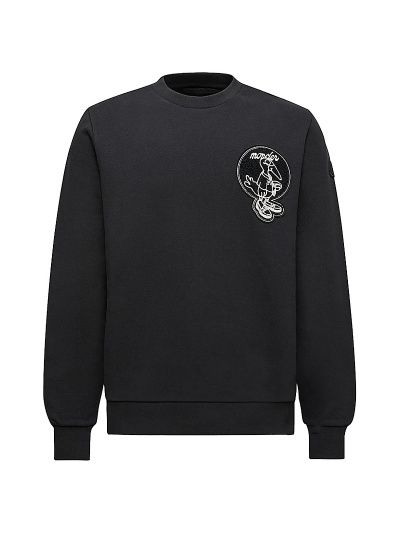Crew-Neck Sweatshirt Cotton