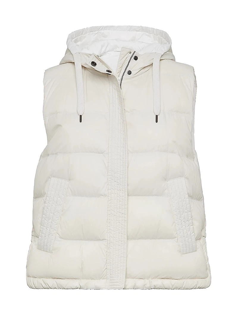 Lightweight Matte Nylon Down Vest
