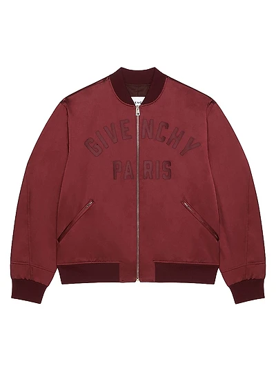 Paris Zipped Blouson Jacket Satin