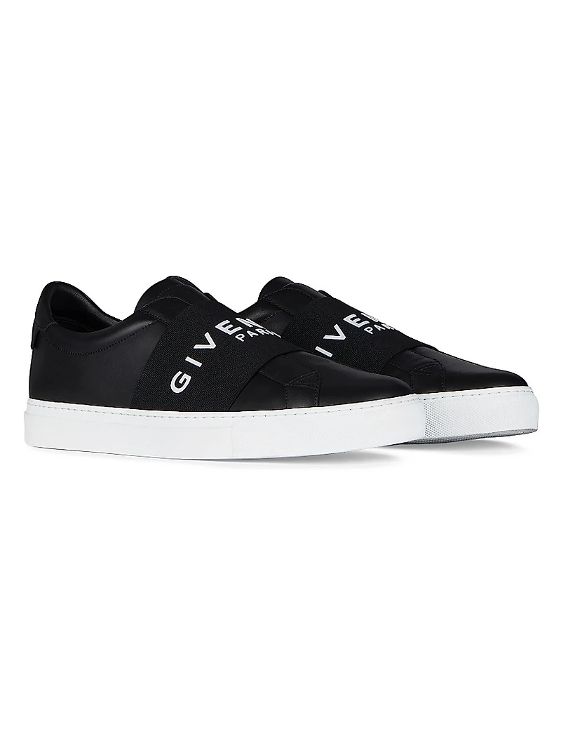 Urban Street Sneakers Leather with Elastic Band