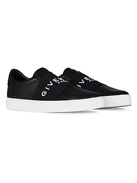 Urban Street Sneakers Leather with Elastic Band