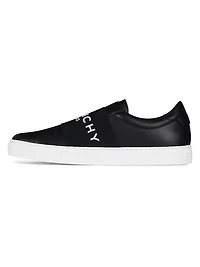 Urban Street Sneakers Leather with Elastic Band