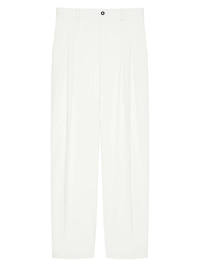 Two-Pleated Pants Cotton