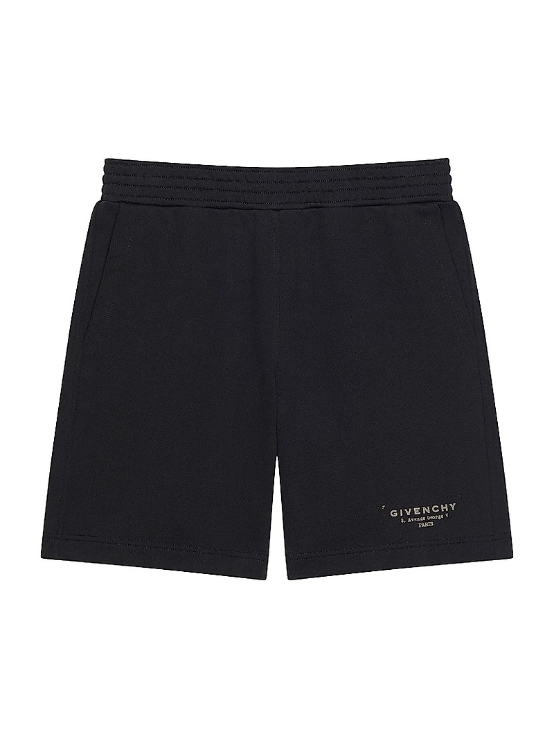 Bermuda Shorts Fleece with Stamp Print
