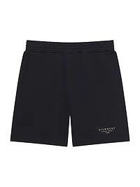 Bermuda Shorts Fleece with Stamp Print