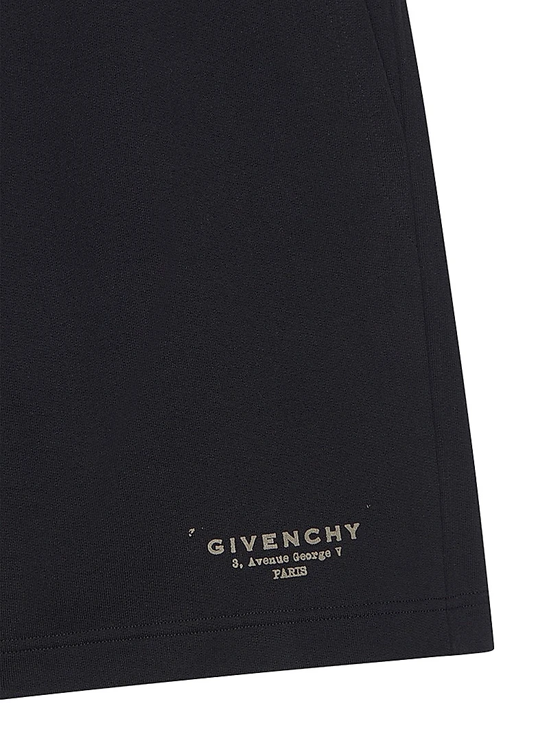 Bermuda Shorts Fleece with Stamp Print