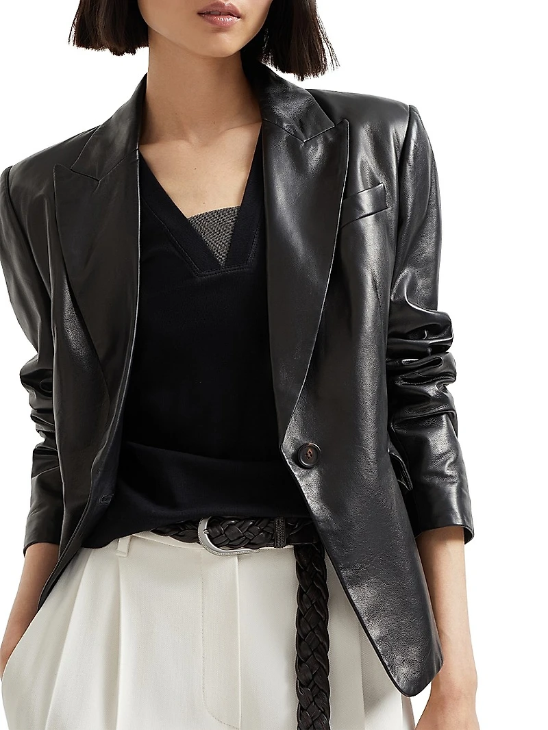 Nappa Leather Blazer