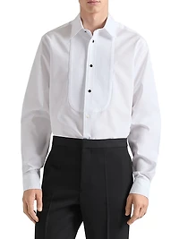 Shirt Poplin with Plastron