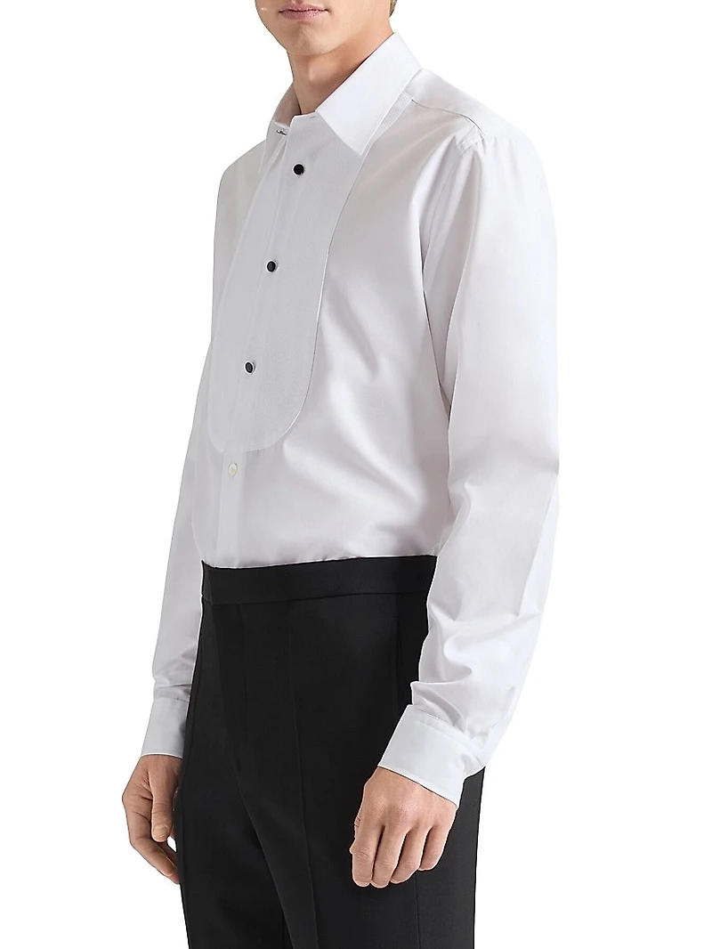 Shirt Poplin with Plastron