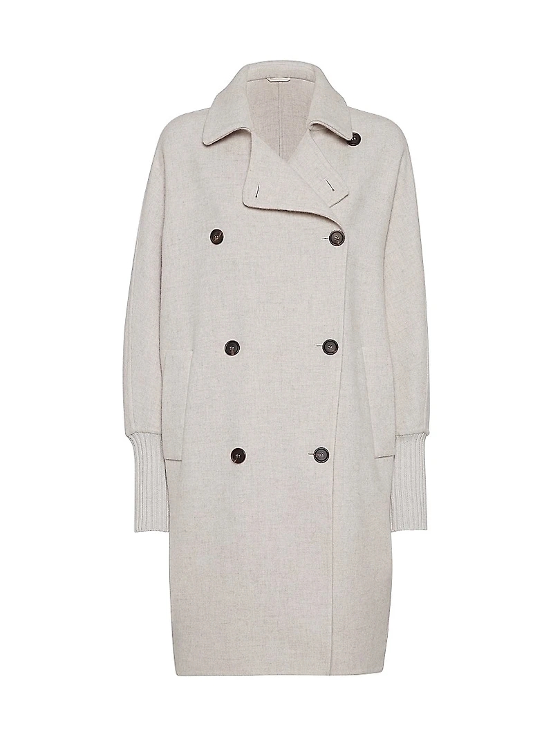 Hand Crafted Coat Cozy Cashmere Double Cloth