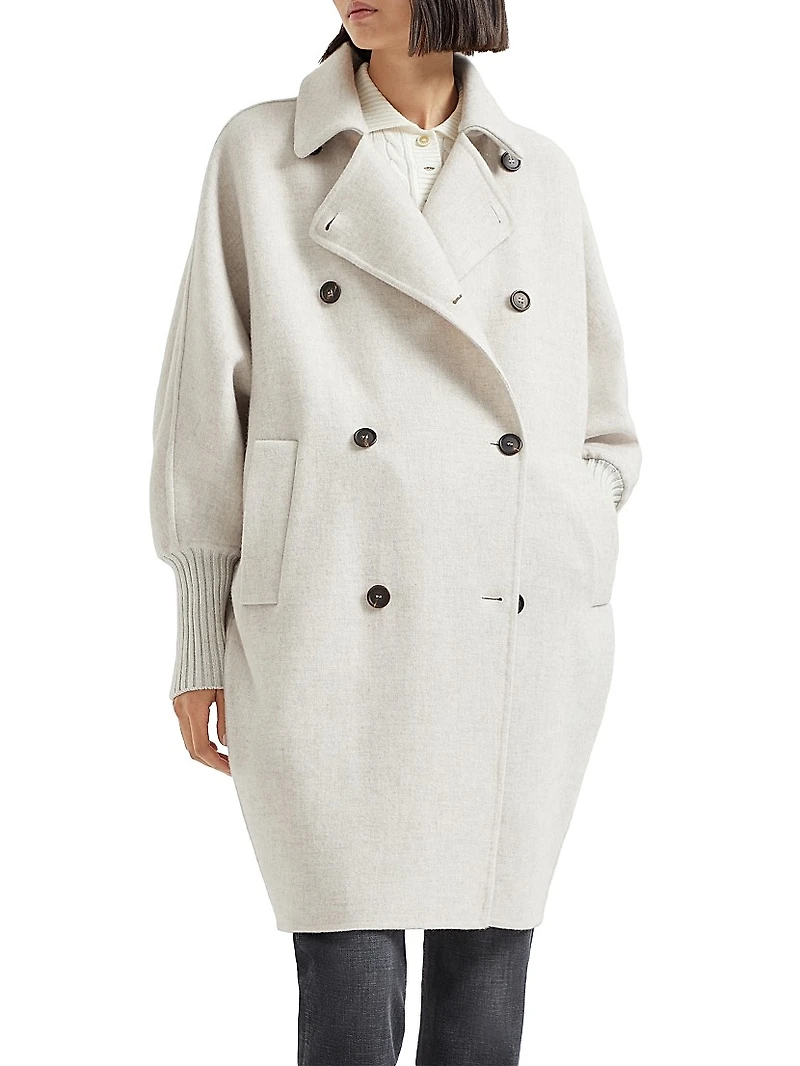 Hand Crafted Coat Cozy Cashmere Double Cloth