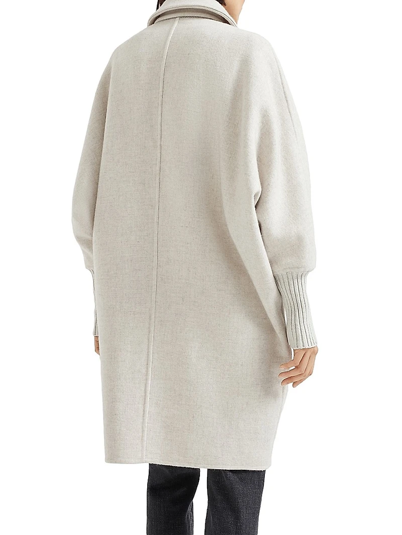 Hand Crafted Coat Cozy Cashmere Double Cloth