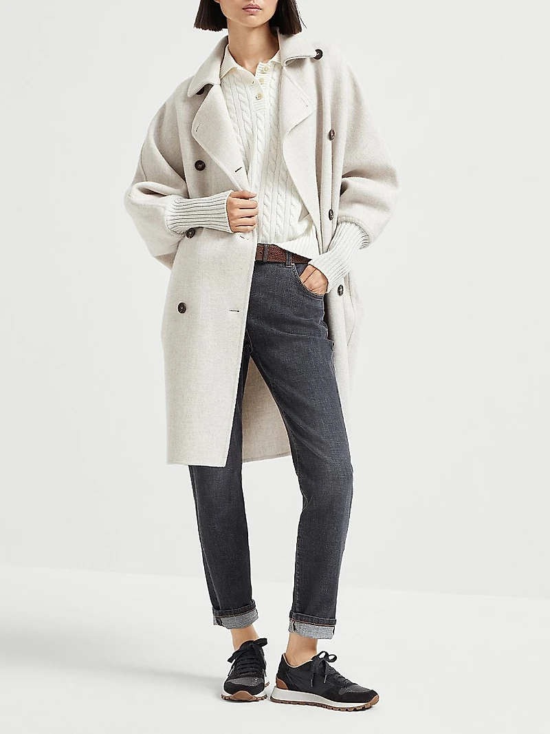 Hand Crafted Coat Cozy Cashmere Double Cloth