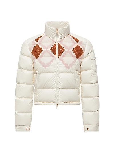 Megara Puffer Jacket with Wool Trim