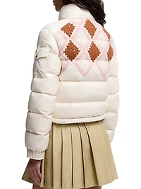 Megara Puffer Jacket with Wool Trim