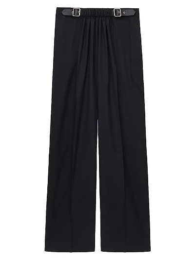 Belted Wide-Leg Trousers