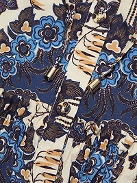 Robin Printed Cotton Mini-Shirtdress