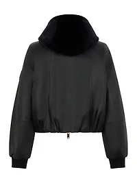 Cardin Bunny Satin & Velvet Jacket