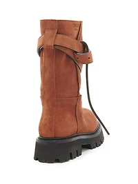 Tie Me 40MM Suede Ankle Boots