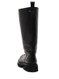40MM Zip-Front Leather Boots
