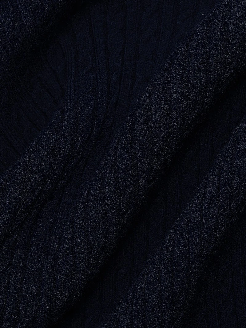 Fine Knit Short-Sleeve Top