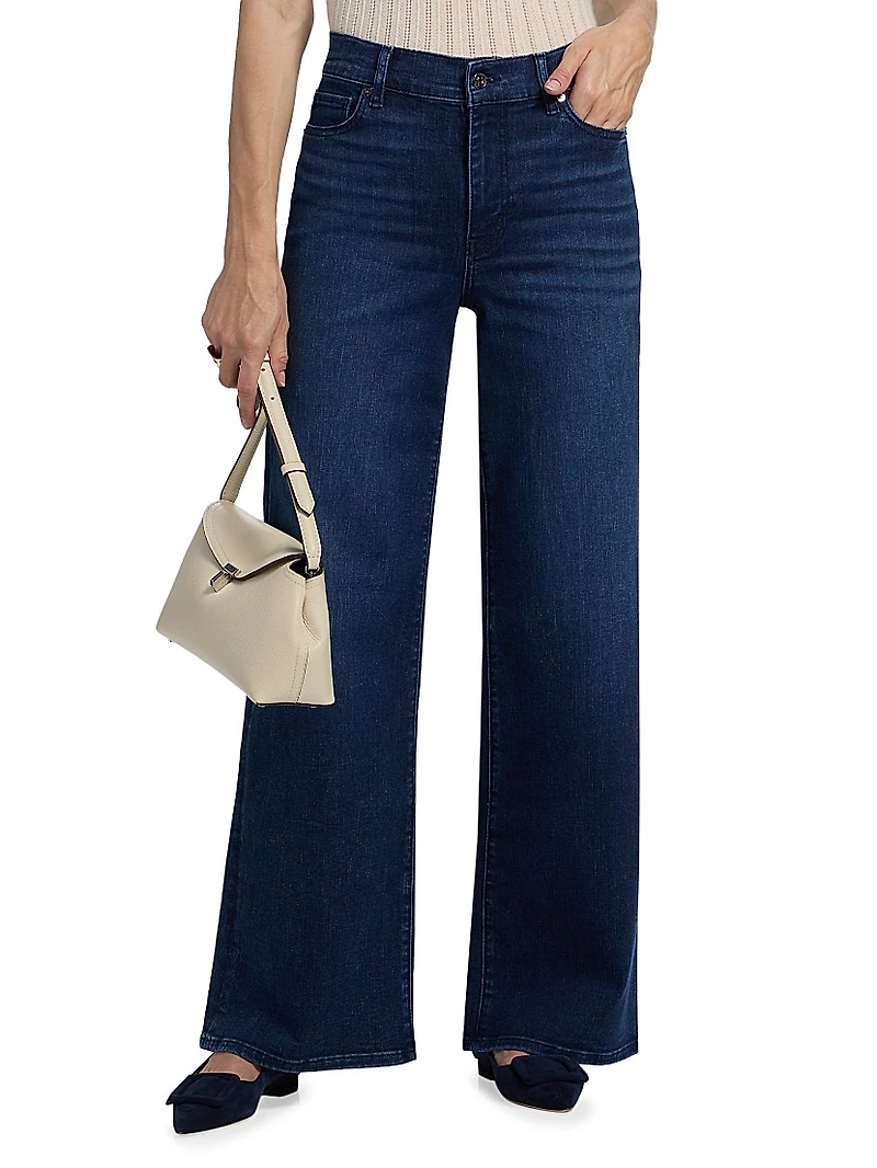 Le Slim Palazzo High-Rise Jeans