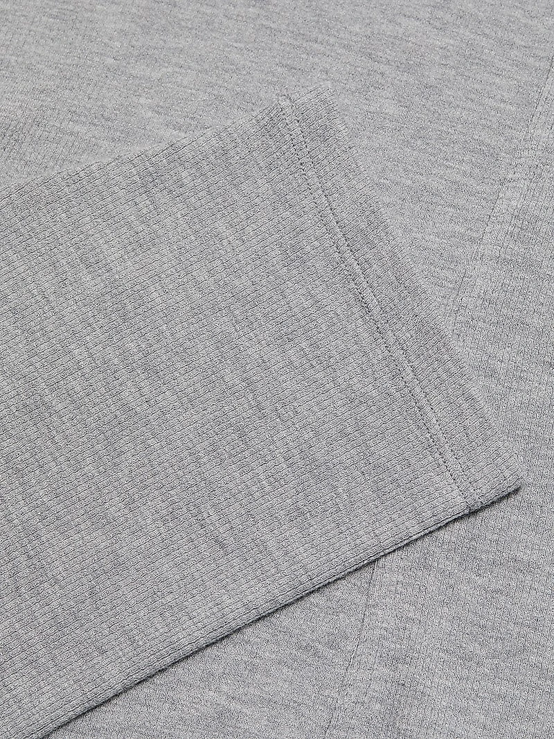 Rib-Knit Crewneck T-Shirt