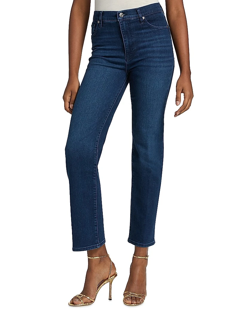 Le Sleek Straight-Leg Jeans