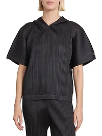 Monthly Colors: August Pleated Hoodie