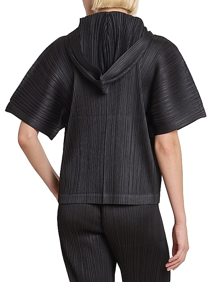 Monthly Colors: August Pleated Hoodie